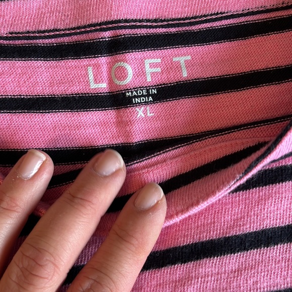 Preppy lightweight cotton striped sweater - Picture 2 of 5